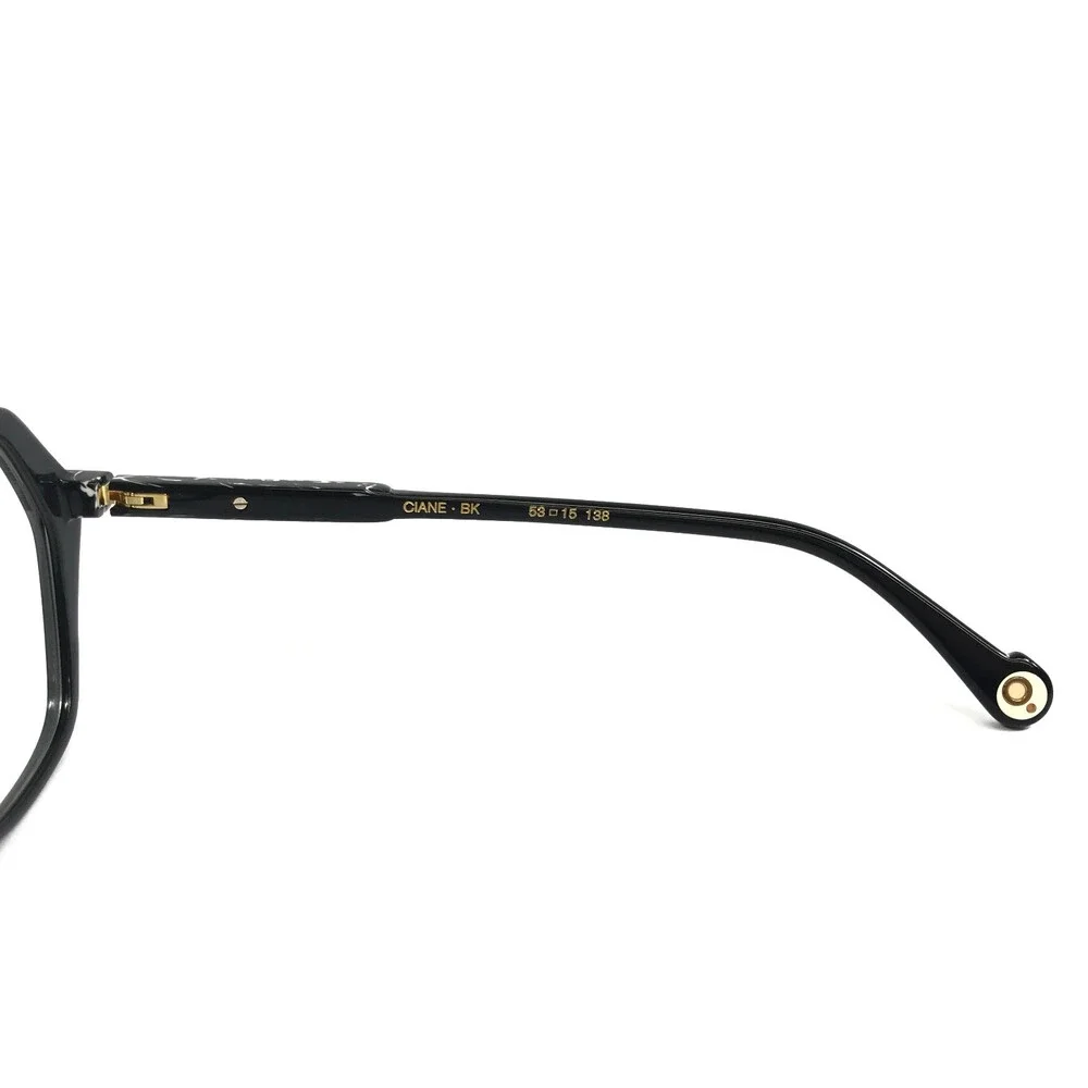 Etnia Barcelona Eyeglasses Frames CIANE BK Black Geometric Full Rim 53-15-138